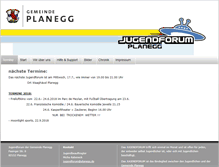 Tablet Screenshot of jugendforum.planegg.de